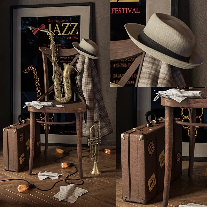 decoration – Saxophone 3D Model decoration – Saxophone 3D Model