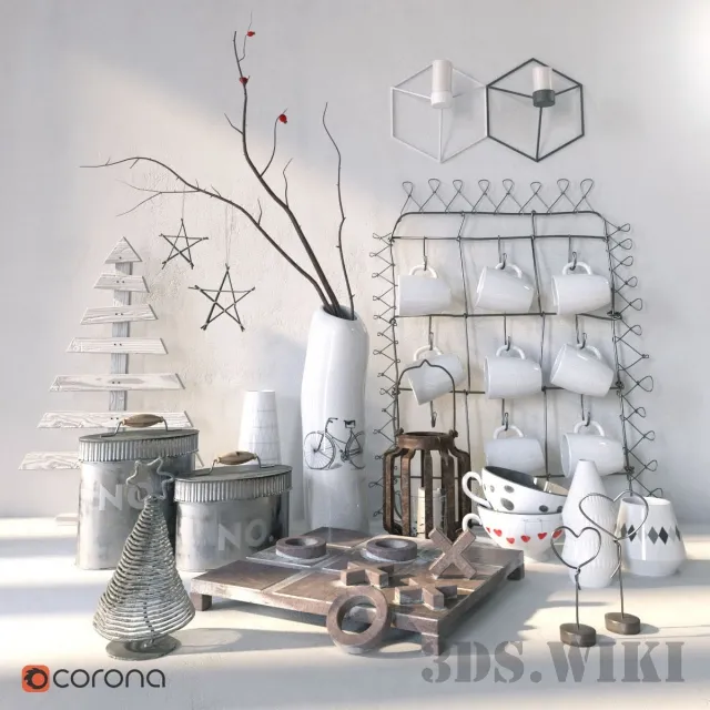 decoration – Scandinavian decor 3D Model