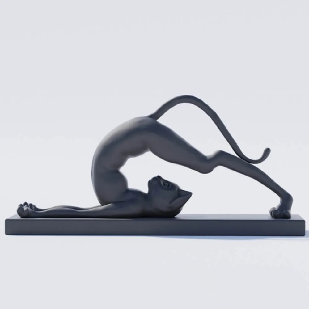 decoration – Sculpture man-cat 3D Model