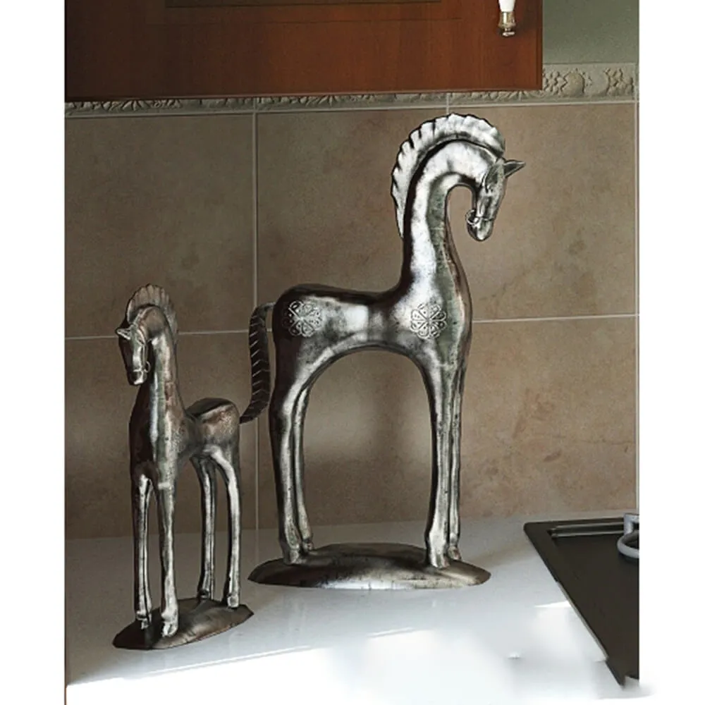 decoration – Sculpture of a horse and a foal 3D Model