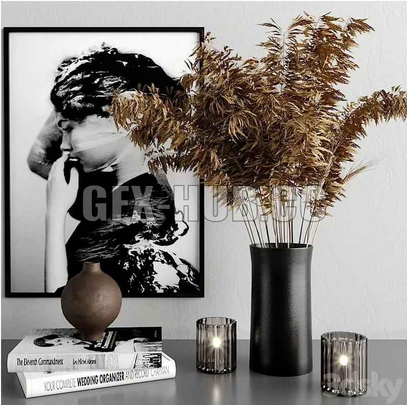 Decoration set 002 3D Model