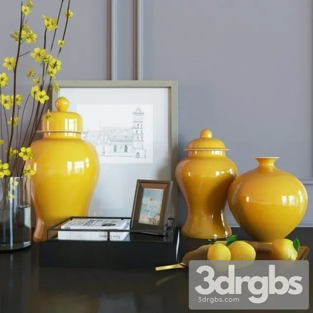Decoration Set 01 3D Model Download