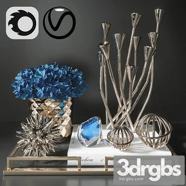 Decoration set 12_2 3D Model Download