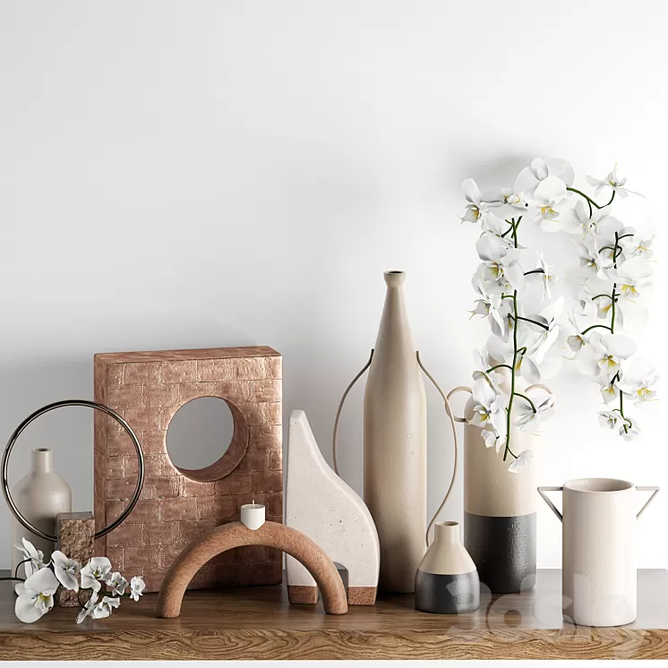 Decoration set 19 by West Elm 3D Model