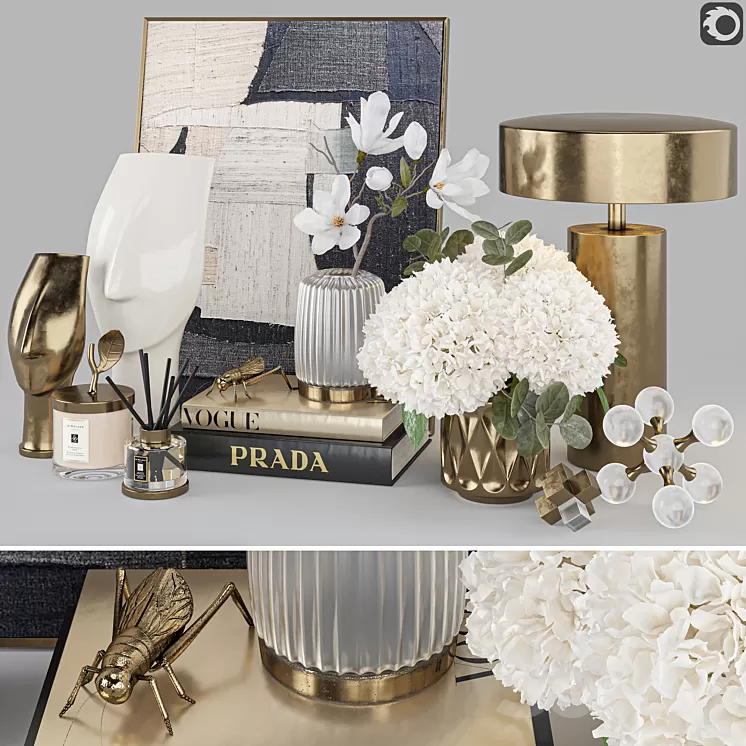 Decoration Set 38 – Console decoration 3D Model