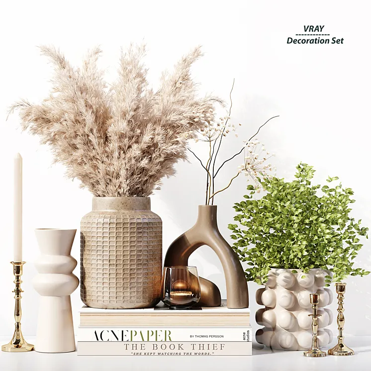 Decoration Set 3D Model Free Download