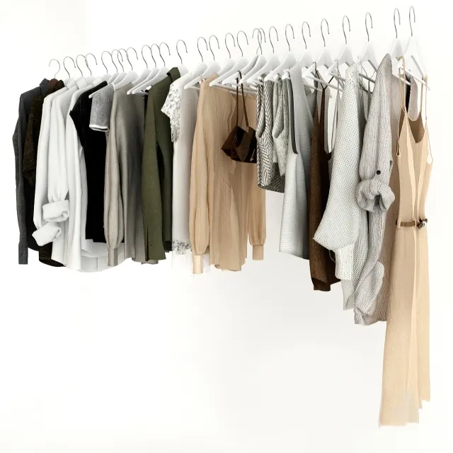 decoration – set clothes 05 3D Model