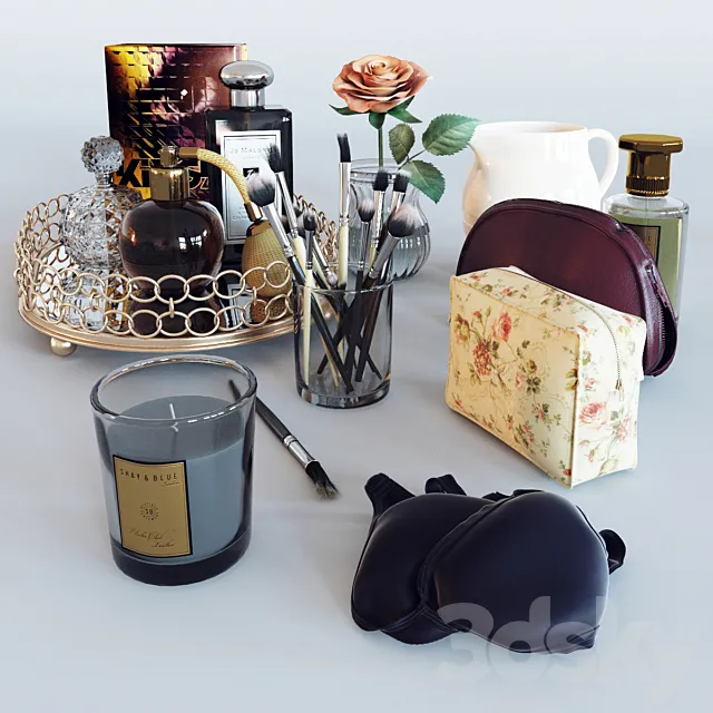 Decoration set makeup 3DModel Decoration set makeup 3DModel