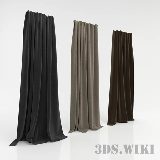 decoration – Set of assembled curtains 3D Model decoration – Set of assembled curtains 3D Model