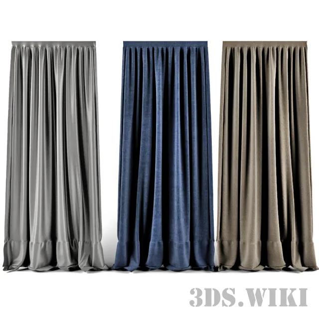 decoration – Set of classic curtains 3D Model decoration – Set of classic curtains 3D Model
