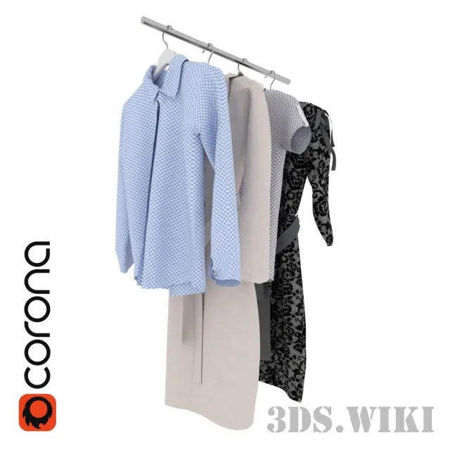 decoration – Set of clothes 3D Model