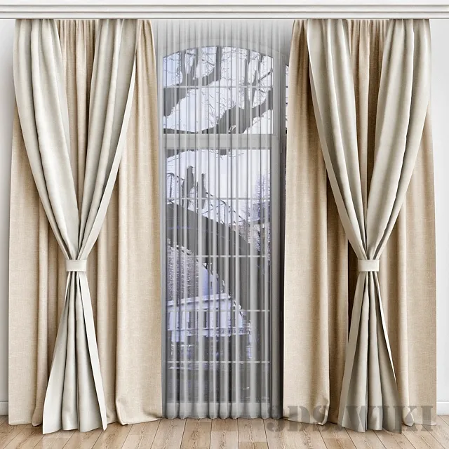 decoration – Set of curtains 3D Model decoration – Set of curtains 3D Model