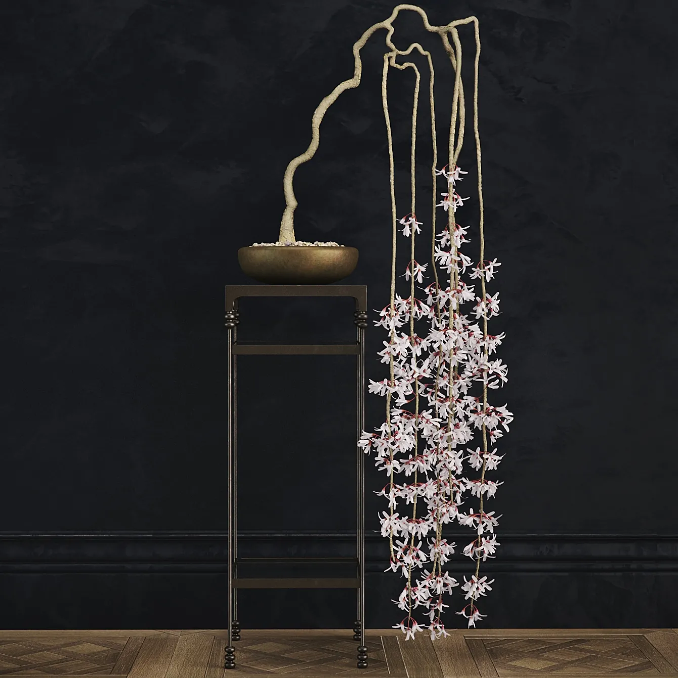 decoration – Set of decor with flower 08 3D Model