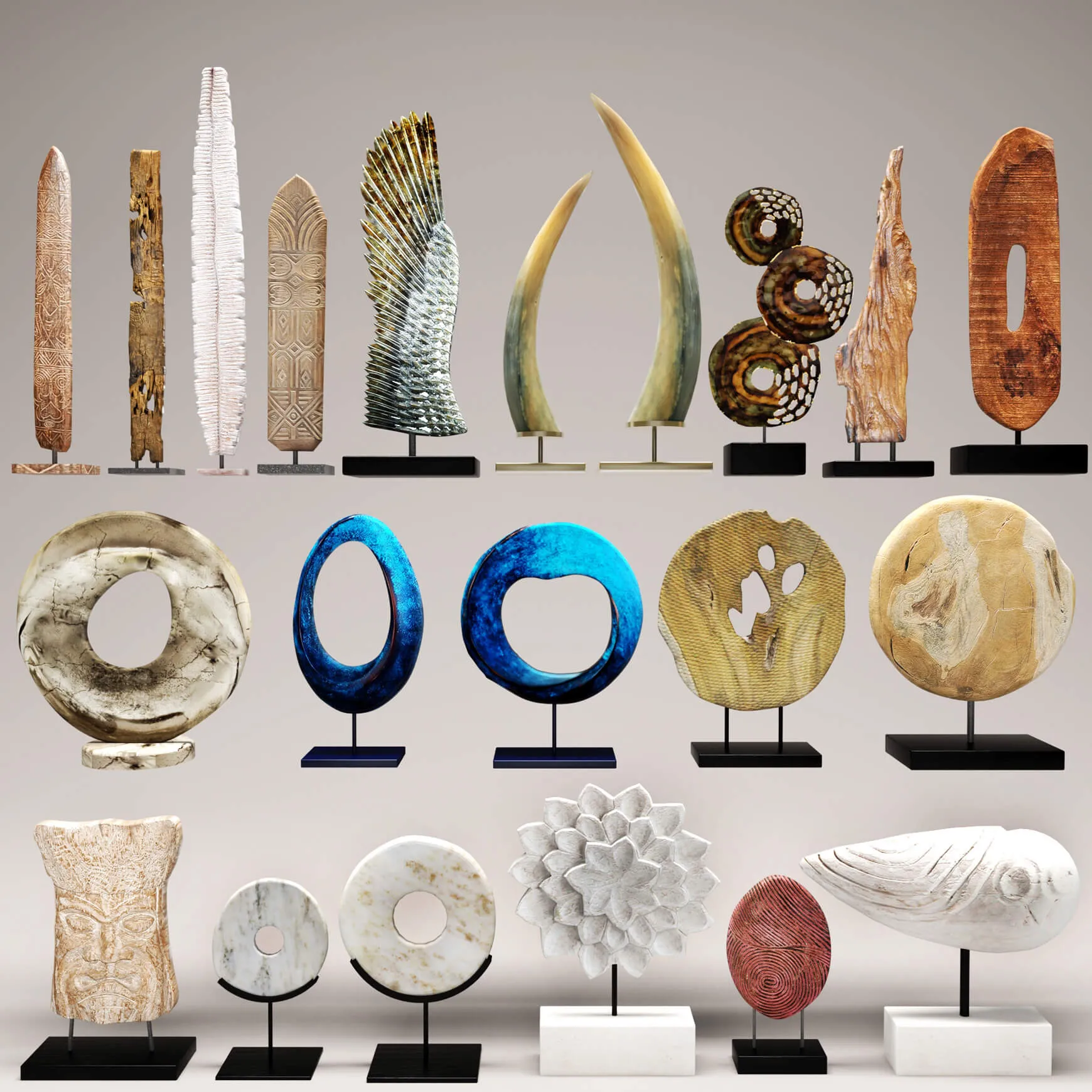 decoration – Set of decorative objects 02 3D Model decoration – Set of decorative objects 02 3D Model