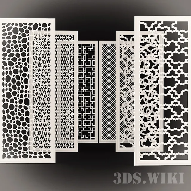 decoration – Set of decorative panels 3D Model
