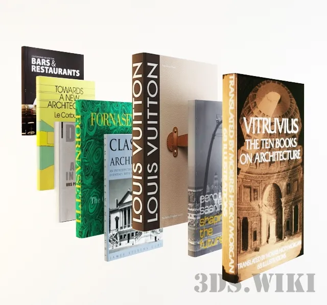decoration – Set of English books 3D Model decoration – Set of English books 3D Model