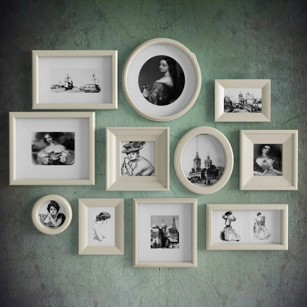 decoration – Set of paintings 4 3D Model