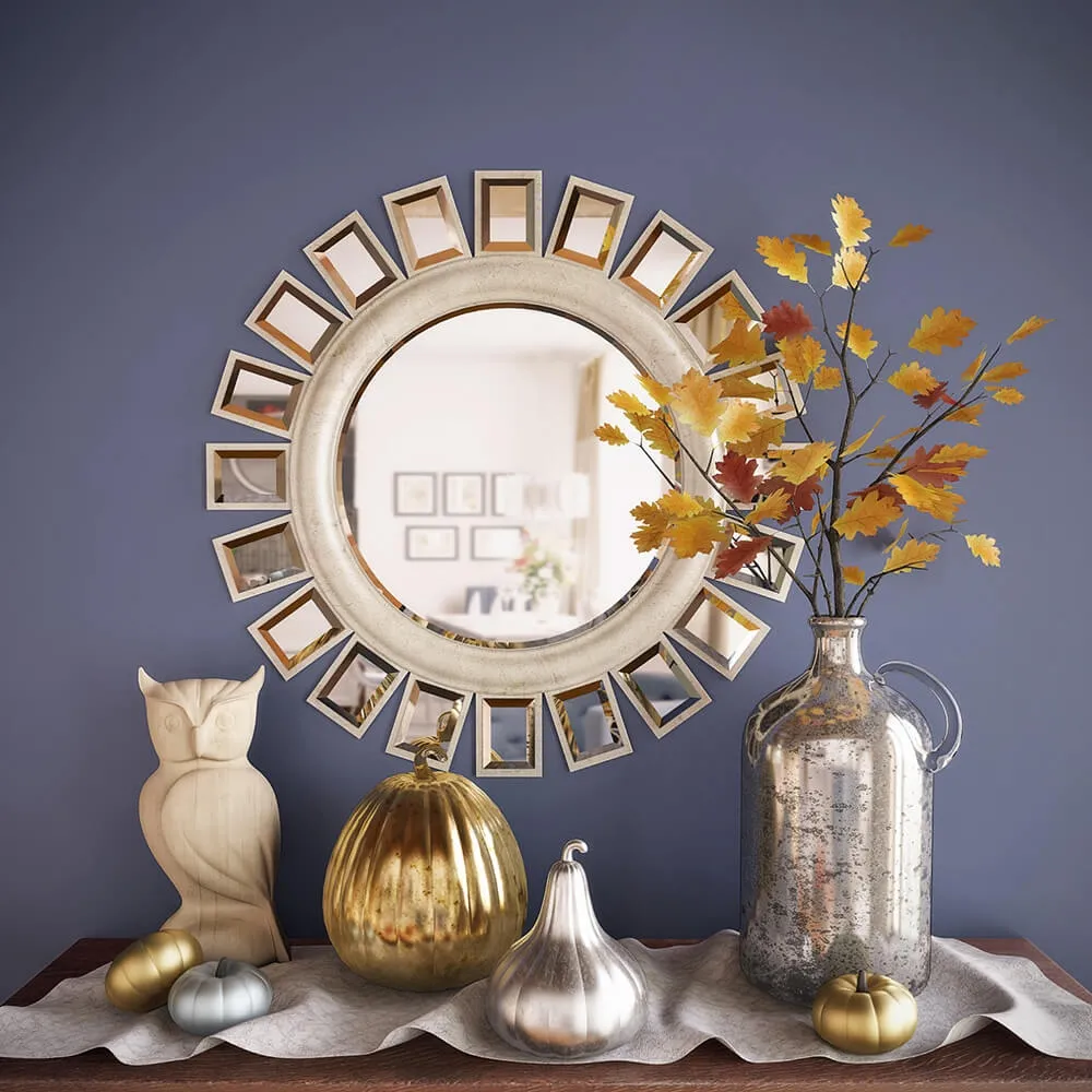 decoration – Set with pumpkins 3D Model