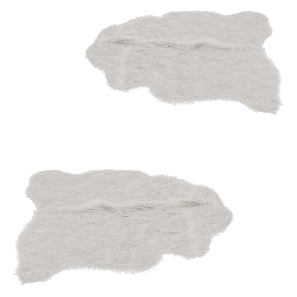 decoration – Sheep skin carpet 3D Model