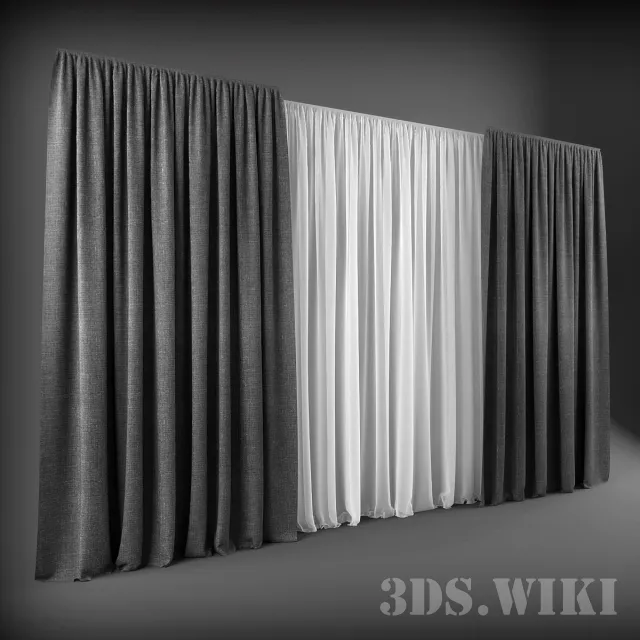decoration – Simple Modern Curtains 3D Model decoration – Simple Modern Curtains 3D Model