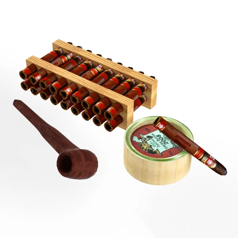 decoration – Smoking set 3D Model decoration – Smoking set 3D Model