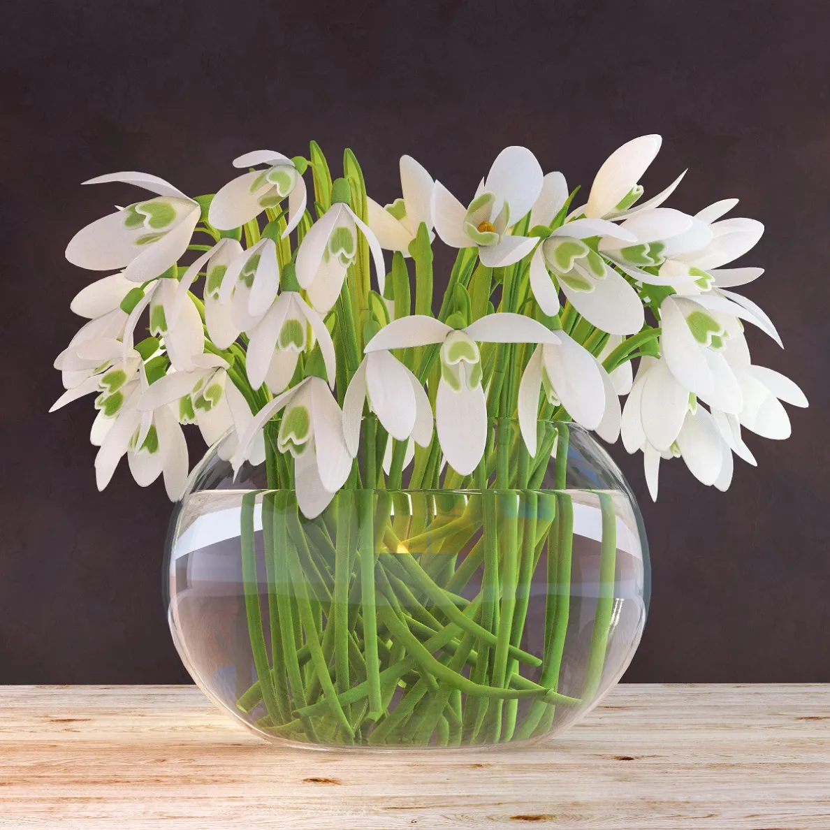 decoration – Snowdrops 71 3D Model