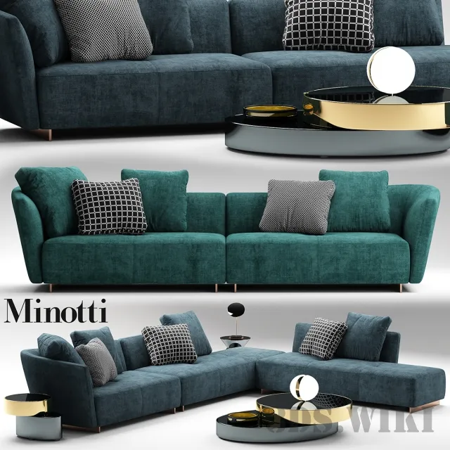 decoration – Sofa Minnoti Lounge 3D Model decoration – Sofa Minnoti Lounge 3D Model