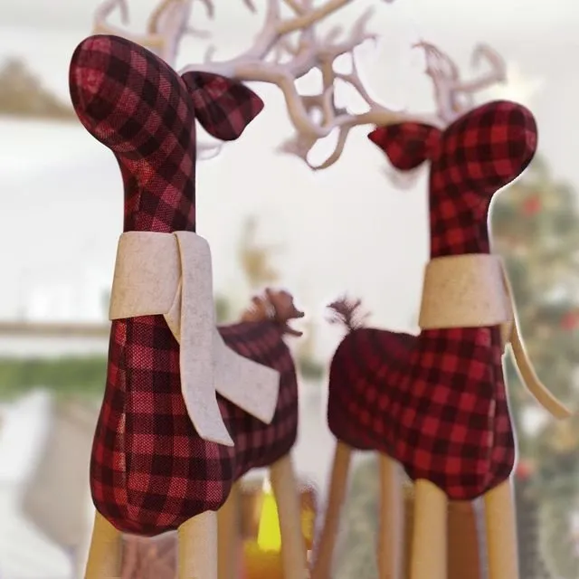decoration – Soft Decorative Pottery Barn Deer 3D Model decoration – Soft Decorative Pottery Barn Deer 3D Model