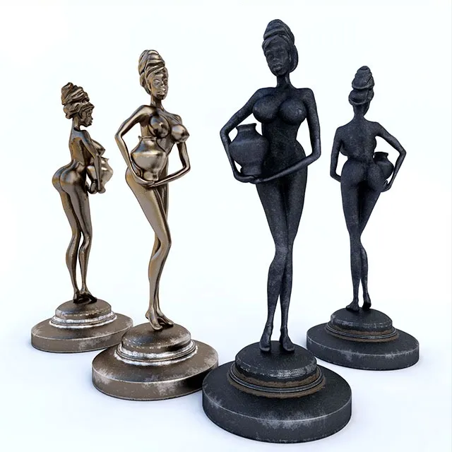 decoration – Statuette of an African grotesque 3D Model decoration – Statuette of an African grotesque 3D Model