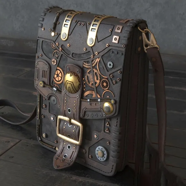 decoration – Steampunk bag 3D Model decoration – Steampunk bag 3D Model