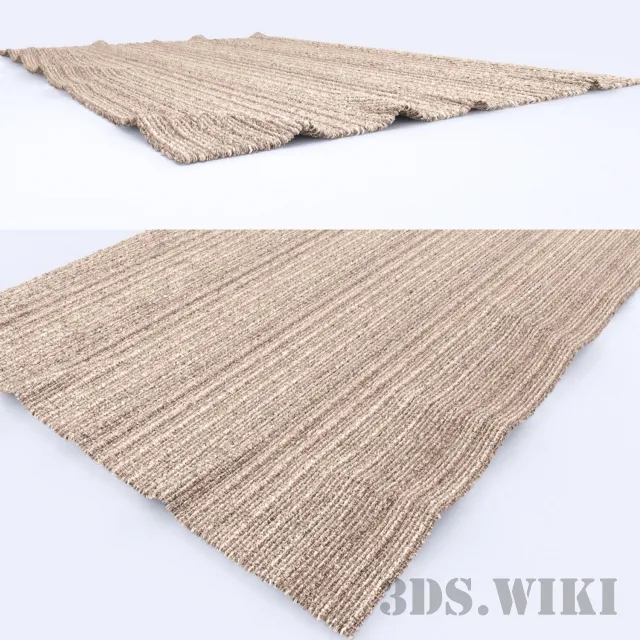 decoration – Striped plain rug 3D Model decoration – Striped plain rug 3D Model