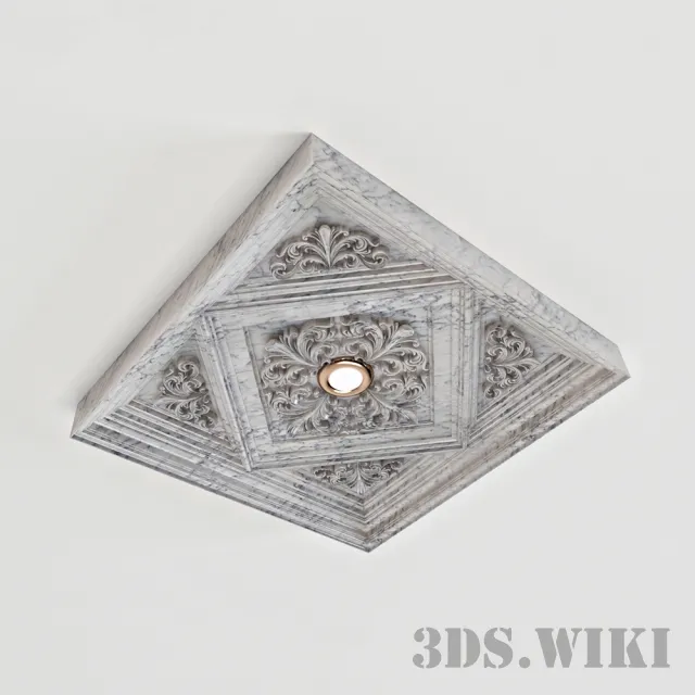 decoration – Stucco Caisson with Stone Texture 3D Model decoration – Stucco Caisson with Stone Texture 3D Model