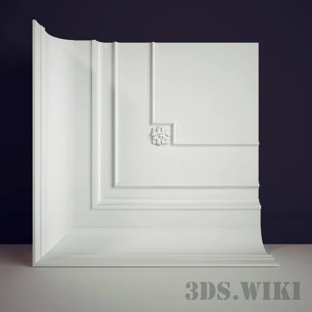 decoration – Stucco corner element 3D Model decoration – Stucco corner element 3D Model