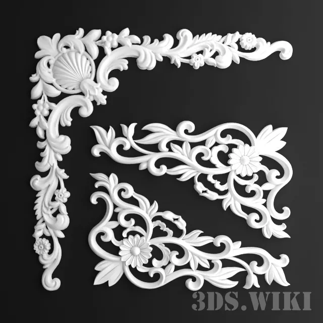 decoration – Stucco – modern beautiful patterns 3D Model decoration – Stucco – modern beautiful patterns 3D Model