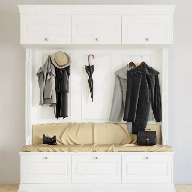 decoration – Suite for anteroom 6 clothes 3D Model