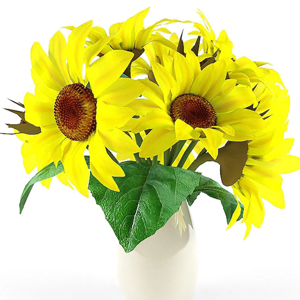 decoration – Sunflowers in a vase 3D Model