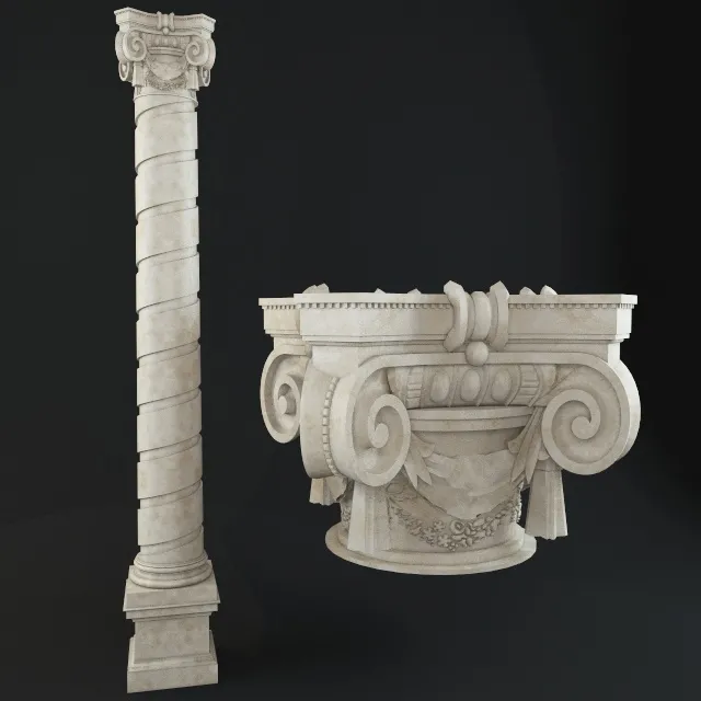 decoration – Swirl cologne 3D Model decoration – Swirl cologne 3D Model