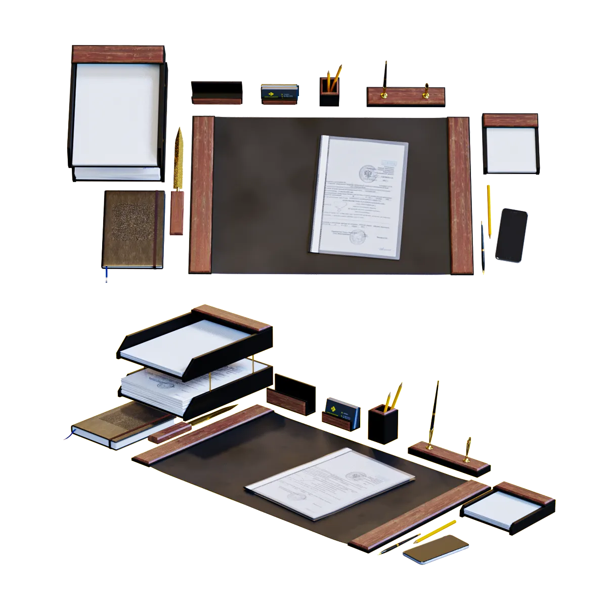 decoration – Table set for a manager 3D Model
