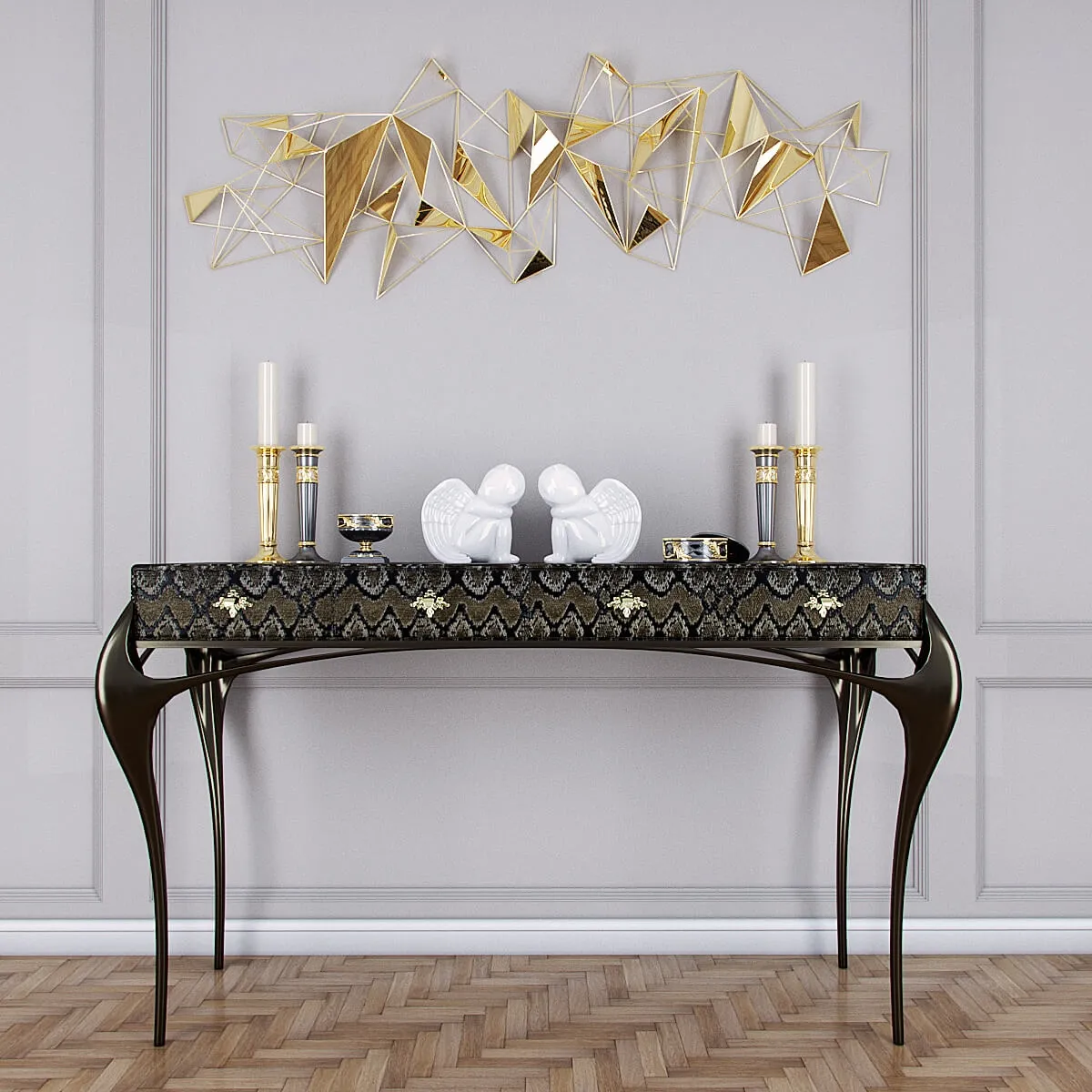 decoration – Temptation Console and  decorative  element 3D Model