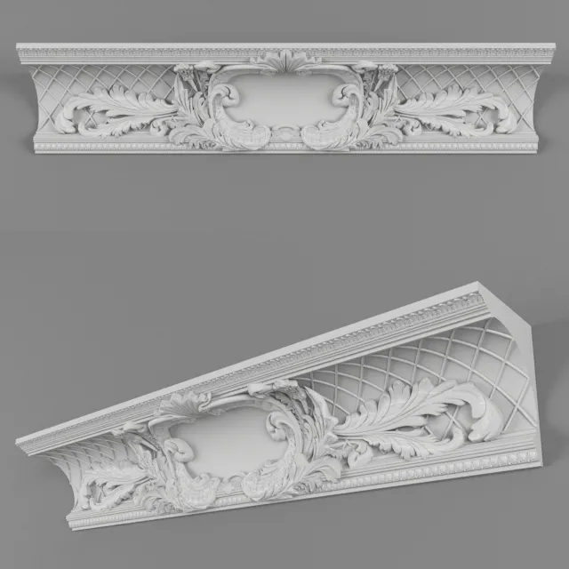 decoration – The central element of the cornice 3D Model decoration – The central element of the cornice 3D Model