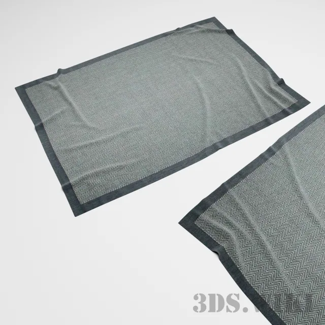 decoration – Thin plain carpet 3D Model decoration – Thin plain carpet 3D Model