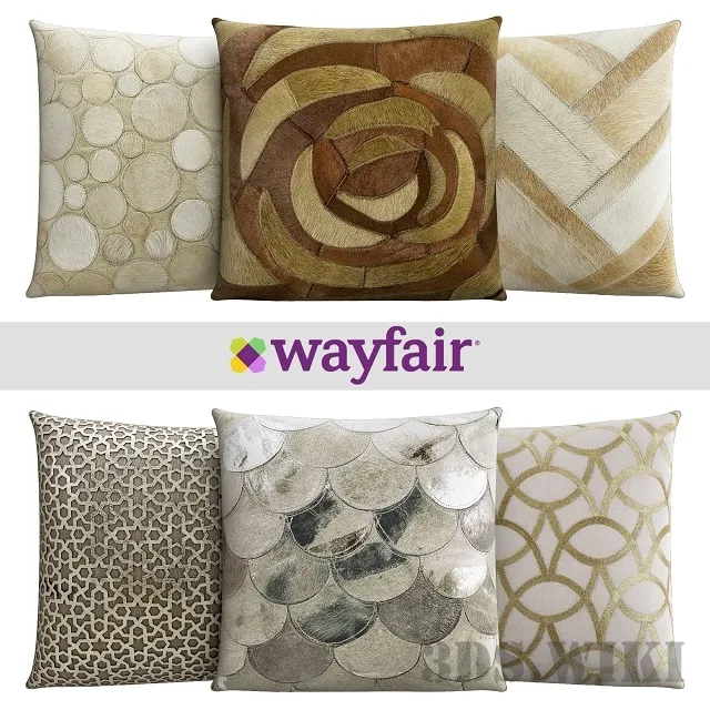 decoration – Throw pillows from Wayfair Shop 3 3D Model decoration – Throw pillows from Wayfair Shop 3 3D Model