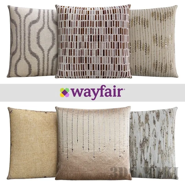 decoration – Throw pillows from Wayfair Shop 3D Model decoration – Throw pillows from Wayfair Shop 3D Model