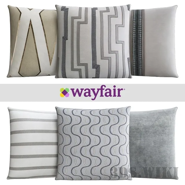 decoration – Throw pillows from Wayfair Shop 4 3D Model decoration – Throw pillows from Wayfair Shop 4 3D Model