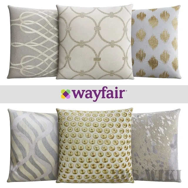 decoration – Throw pillows from Wayfair Shop 9 3D Model decoration – Throw pillows from Wayfair Shop 9 3D Model