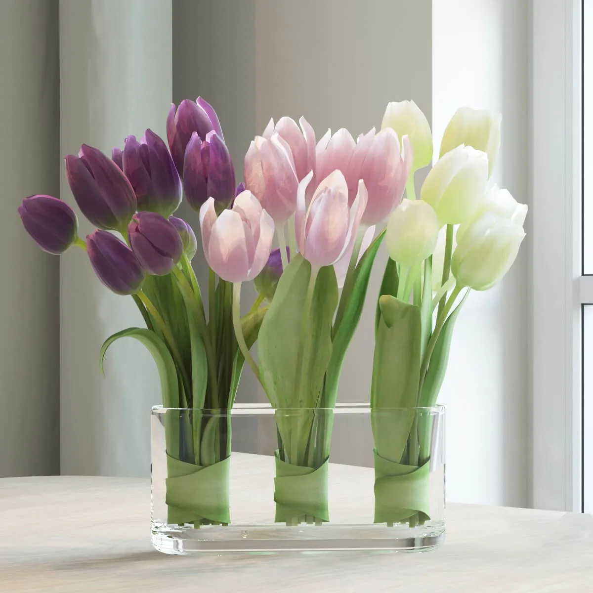 decoration – Tulips 007 3D Model decoration – Tulips 007 3D Model