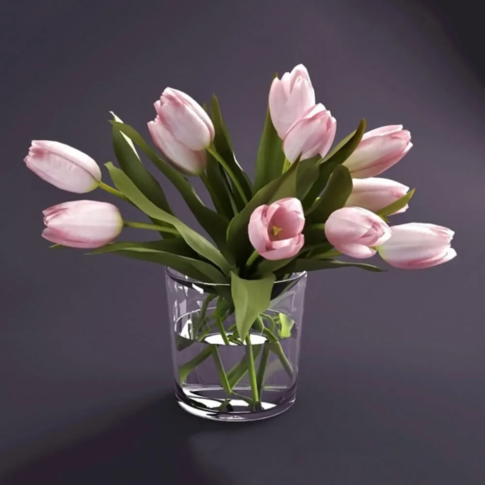 decoration – Tulips 3D Model
