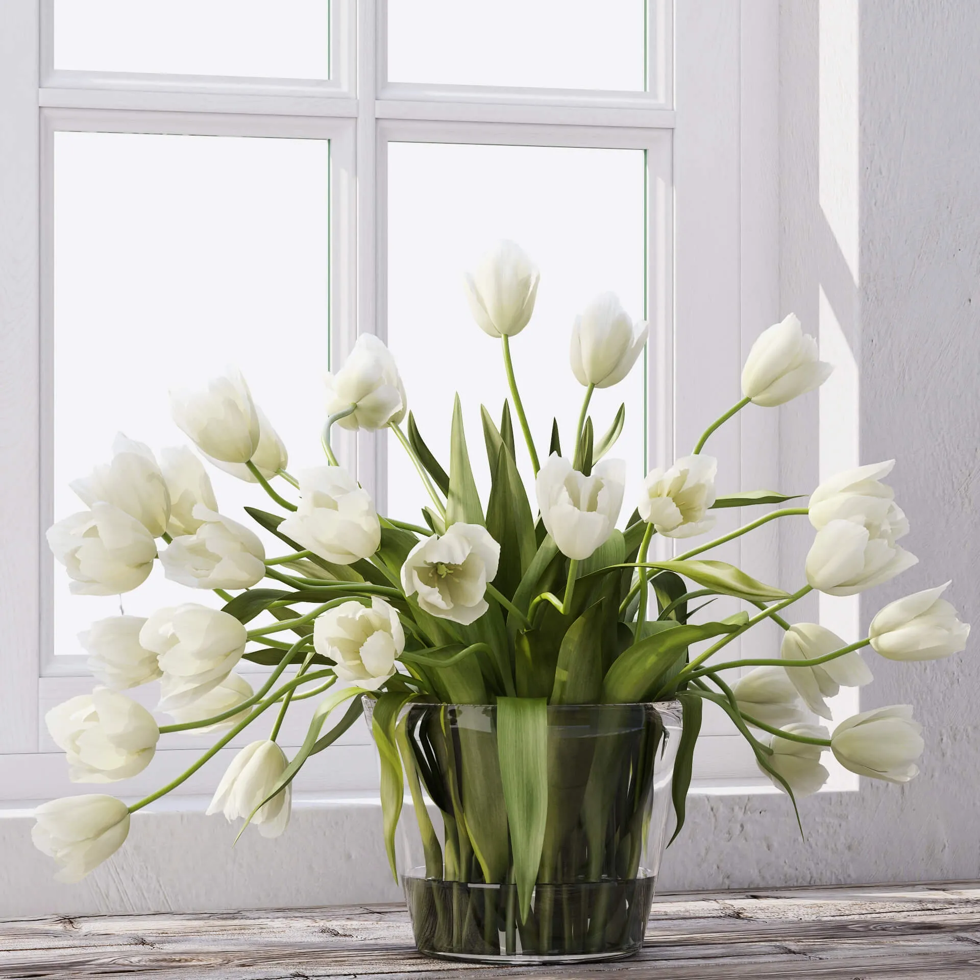 decoration – Tulips 50 3D Model decoration – Tulips 50 3D Model