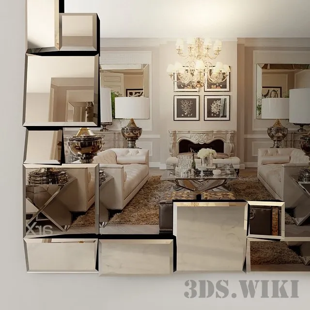 decoration – Turkish mirror 3D Model decoration – Turkish mirror 3D Model