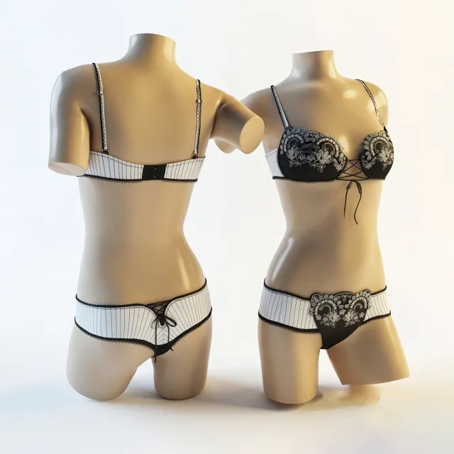 decoration – Underwear 04 3D Model